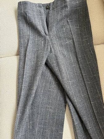 Elegante graue Herbst-/Winterhose mit Muster, Top Zustand!