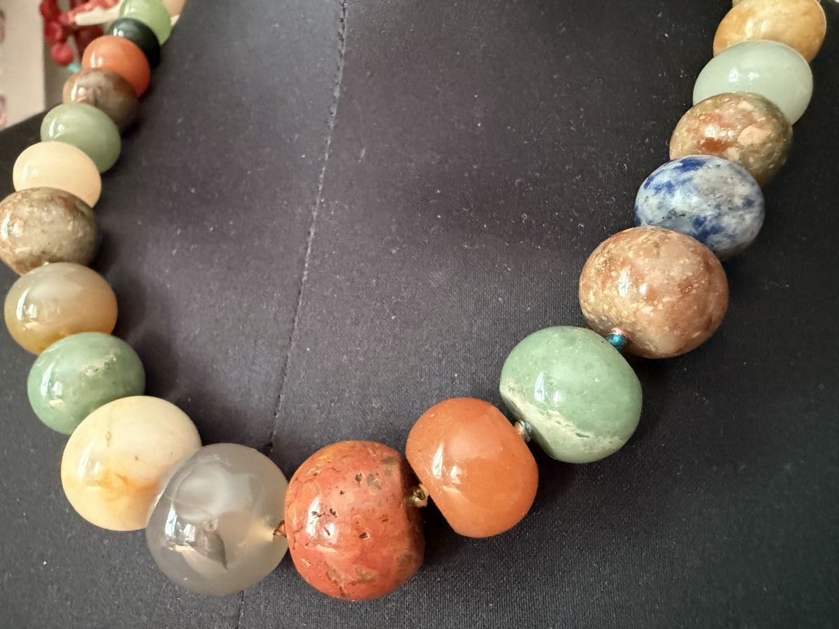 Catenine: Vintage gemischte Steine Halskette – Usato da Lamone venduto da LaCantinaMagica 3