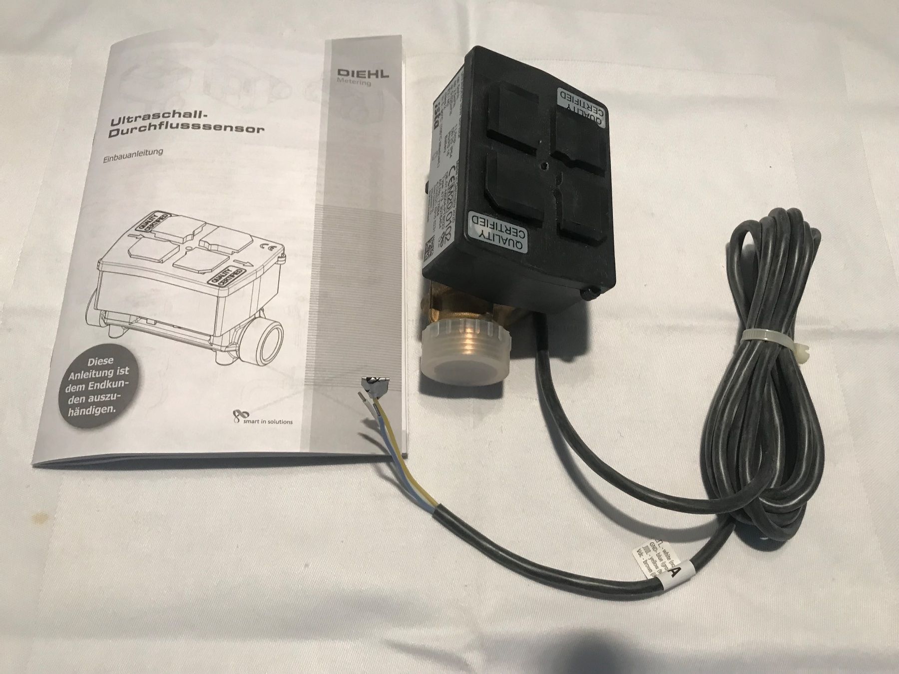 Elektronikbauteile: Ultrasonic Flow Sensor,  Art 77684, 1" – Neu (gemäss Beschreibung) aus Winterthur von efant12