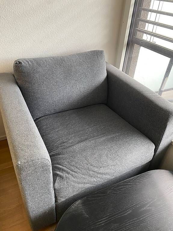 Sessel: Sessel, mittelgrau – Neu und originalverpackt aus Basel von ghi_hw9w