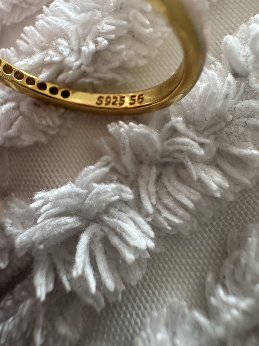 Anelli: Goldiger Herz-Ring, S925, Grösse 56 – Nuovo (secondo la descrizione) da Adligenswil venduto da agr_6pqd 3