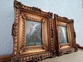 Splendide Paire de Miniatures Anciennes – Paysages Bucolique