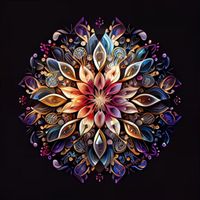 Diamond Painting Mandala Fleur Précieuse 40x40 cm