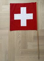 Schweizer Stab Fahne 60 x 58 cm