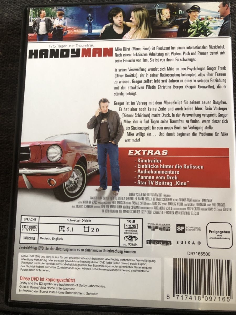 Tutti i DVDs: DVD HANDY MAN – Usato da Balsthal venduto da Katzenfan99 1