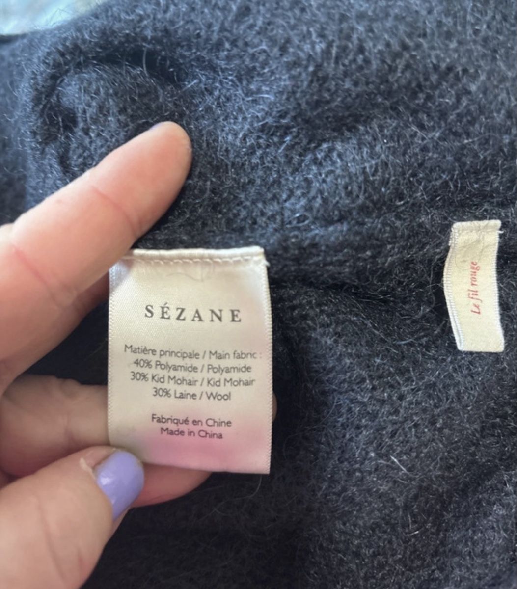 Pullover & Sweatshirts: Pull Sézane noir avec clous argentés taille S – Gebraucht aus Genève von Elophearse1204 5