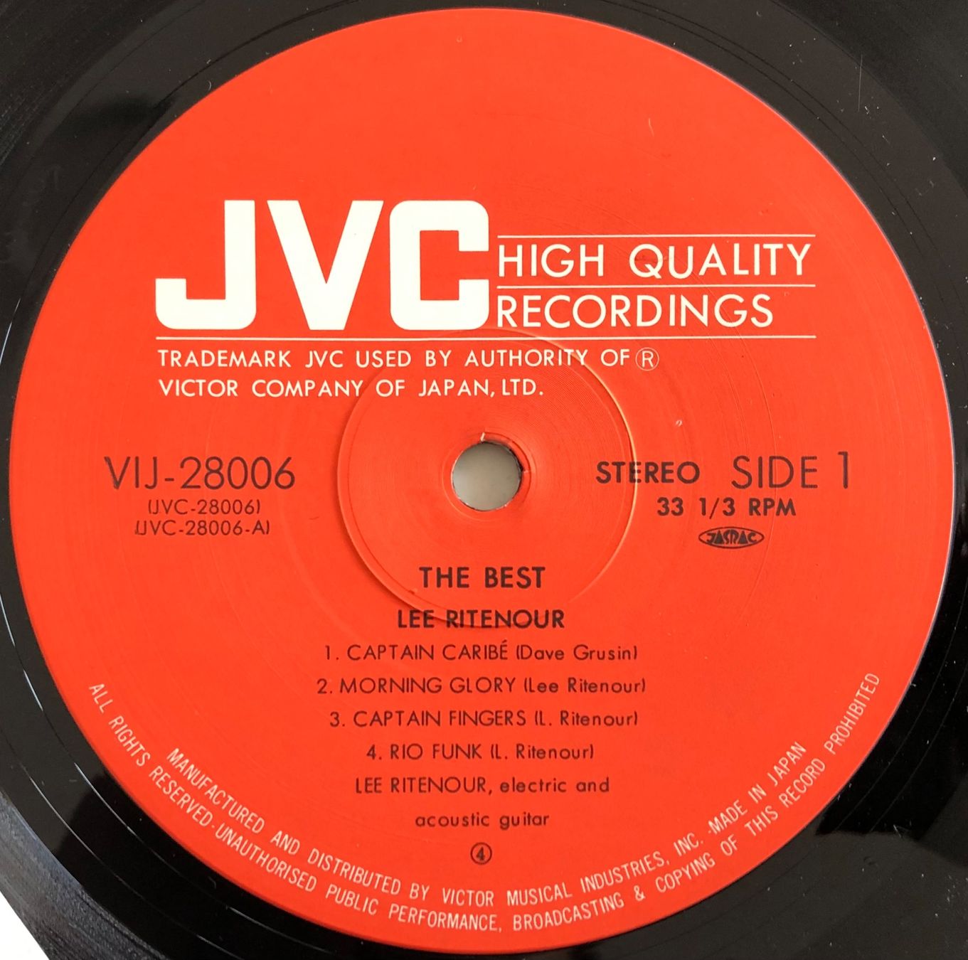 Vinyles: LEE RITENOUR - THE BEST – D'occasion à Poliez-Pittet par Newtown-Records 3