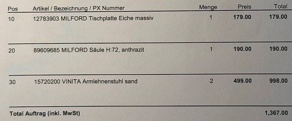 Set di tavolo e panche: Tisch und 2 Stühle – Usato da Kappelen venduto da Ushy08 4