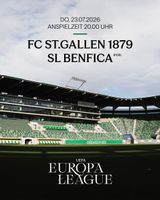 2 Sitzplatz Tickets für St. Gallen - Benfica Lissabon