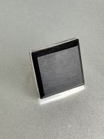 Vintage 925 Silber Ring avec Ebenholz