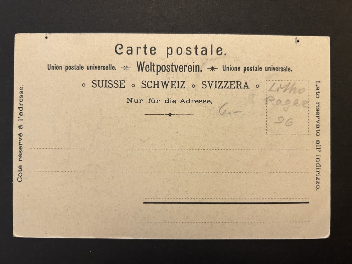 Cartoline postali: Bad Ragaz Künstler Litho – Usato da Fanas venduto da Alessio11 1