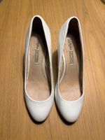 High Heels Buffalo London Grösse 39 Absatz 8 cm weiss Leder
