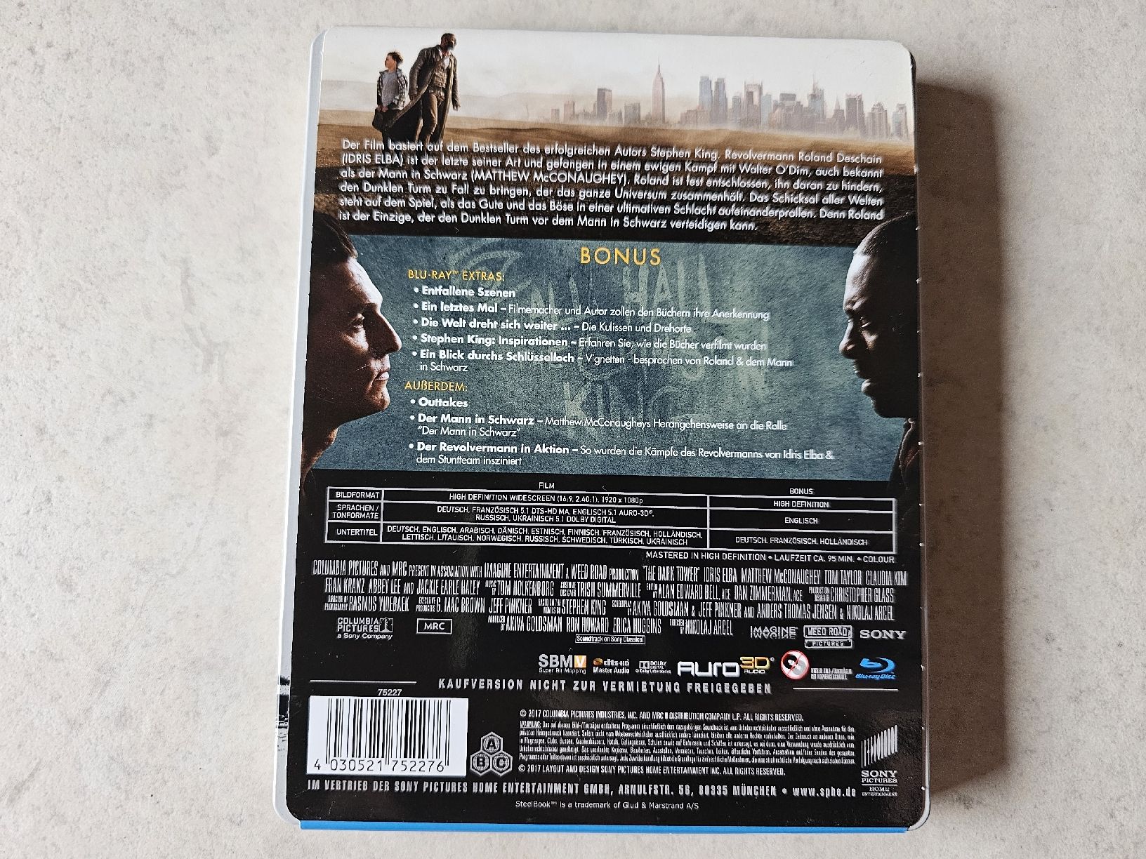Tutti i DVDs: The Dark Tower  -  Steelbook Bluray Edition – Usato da Schneisingen venduto da backstore24 1