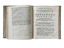 First description of Ruysch's anatomical museum, 1691, rare