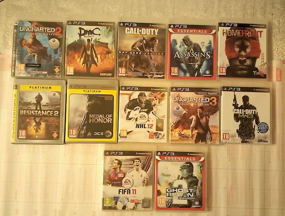 Lot de 12 jeux PS3 complets TBE - Jeux vidéo