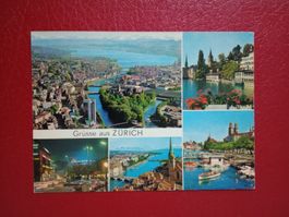 Zürich Stadt mehrbildrig mit Flugaufnahme und Stadtpartien