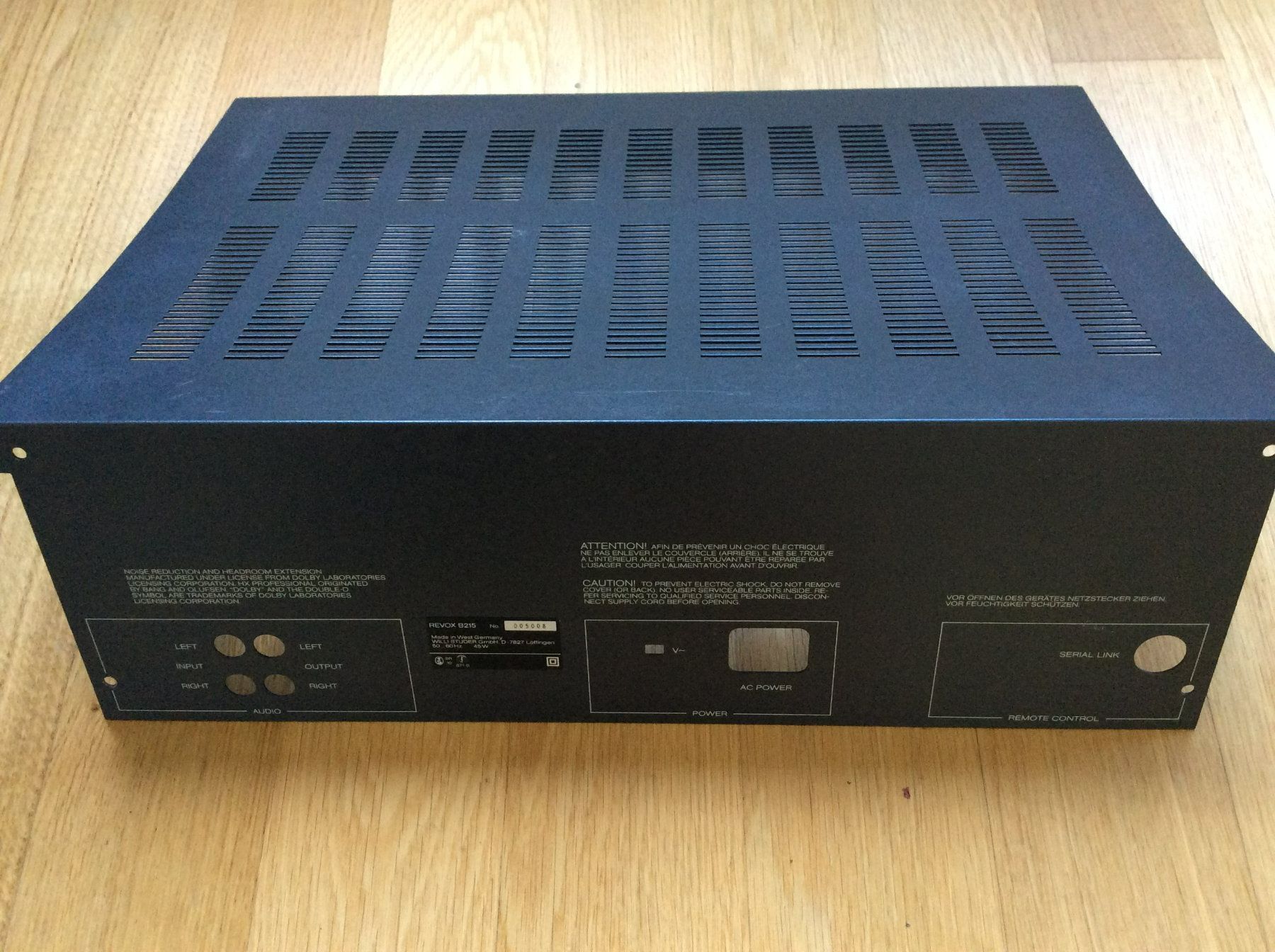 Revox Appareils à bandes: REVOX DECKEL  ZU B215 TAPE DECK – D'occasion à Rheinfelden par Stuvox