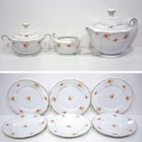 Tirschenreuth Art Deco Kernservice mit 6 Dessertteller