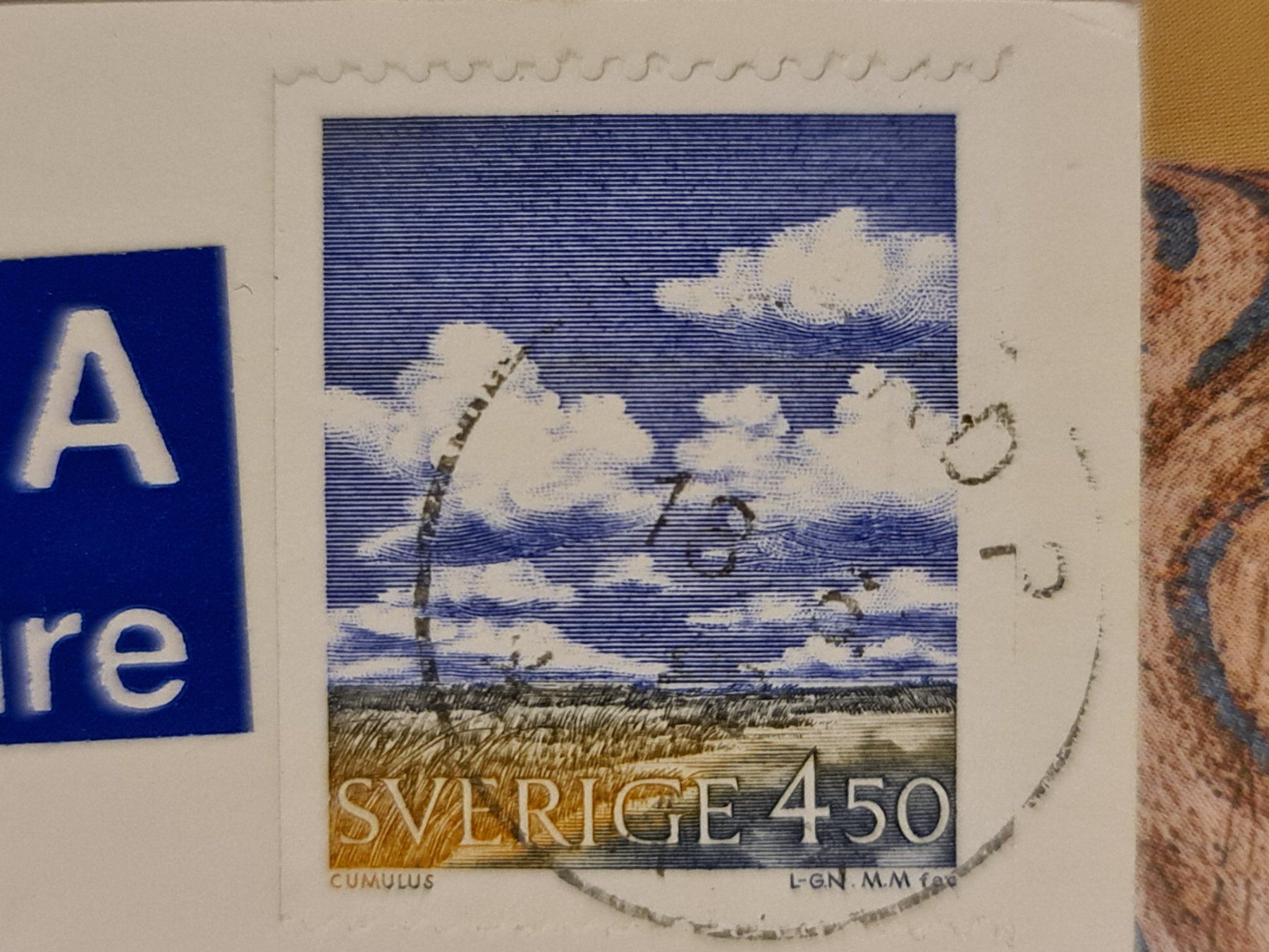 Ansichtskarten: Schwedische Postkarte Sommer Mädchen Feld – Gebraucht aus Dintikon von Vexi 1