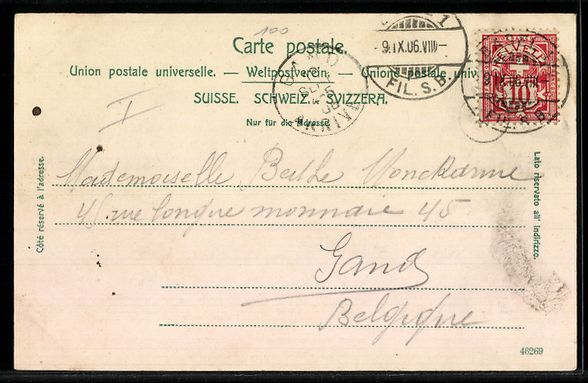 Cartoline postali: AK Basel, Rheinpartie – Usato da Berlin venduto da bartko-reher 1