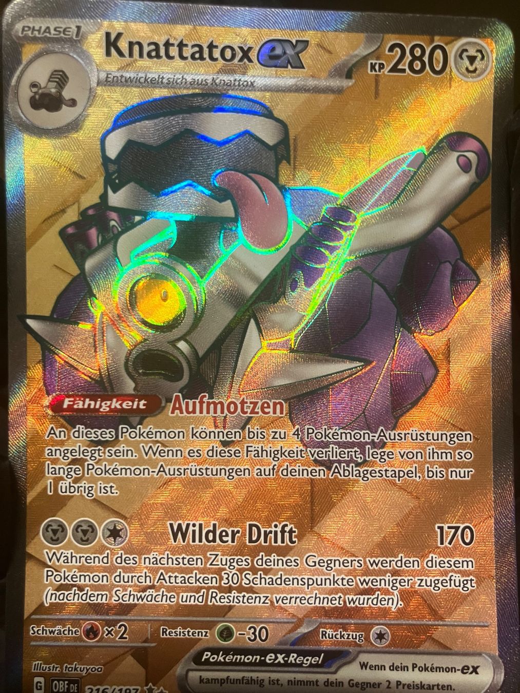 Pokémon Carte collezionabili: Knattatox ex 216/197 – Usato da Baar venduto da Elmo43 2