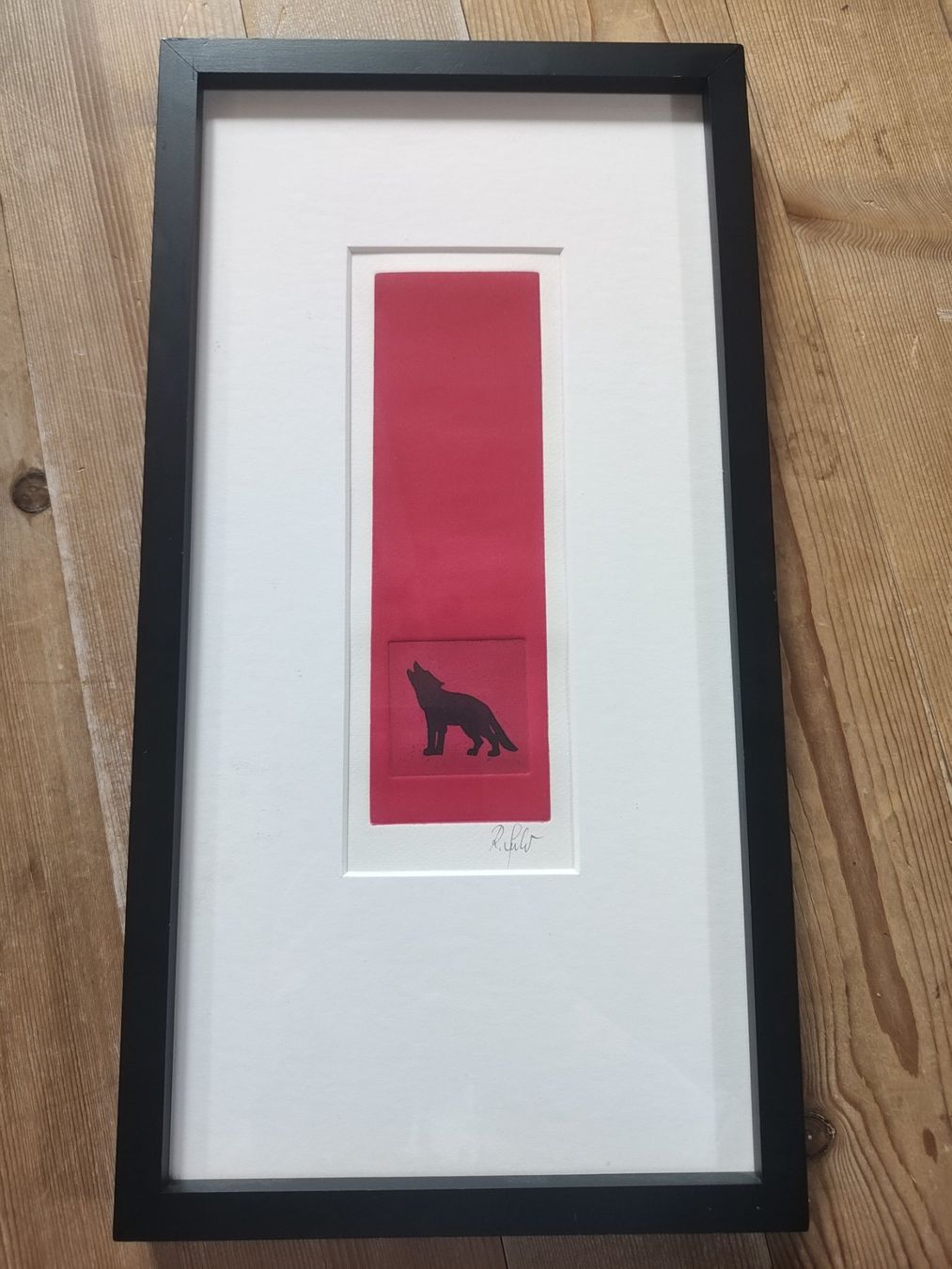 Foto & Immagini: Bild heulender Wolf - Gerahmt und signiert. – Usato da Uster venduto da jul_8jwz 1
