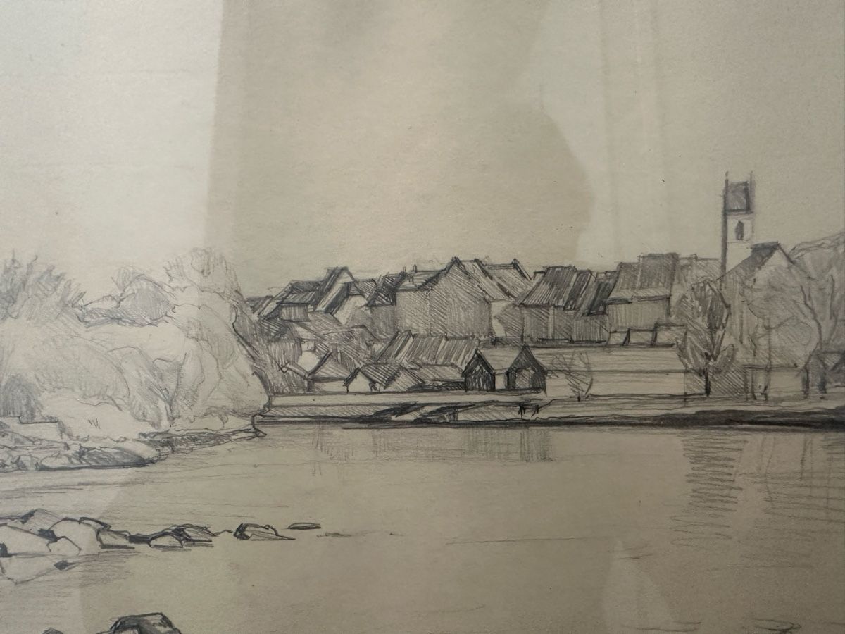 Dipinti: Aare Aarau Originale Bleistiftzeichnung – Usato da Ebikon venduto da Gaenggeliwaar 3