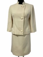 Ensemble Deux-Piece M Gabardine vanille Swiss Couture 1950s