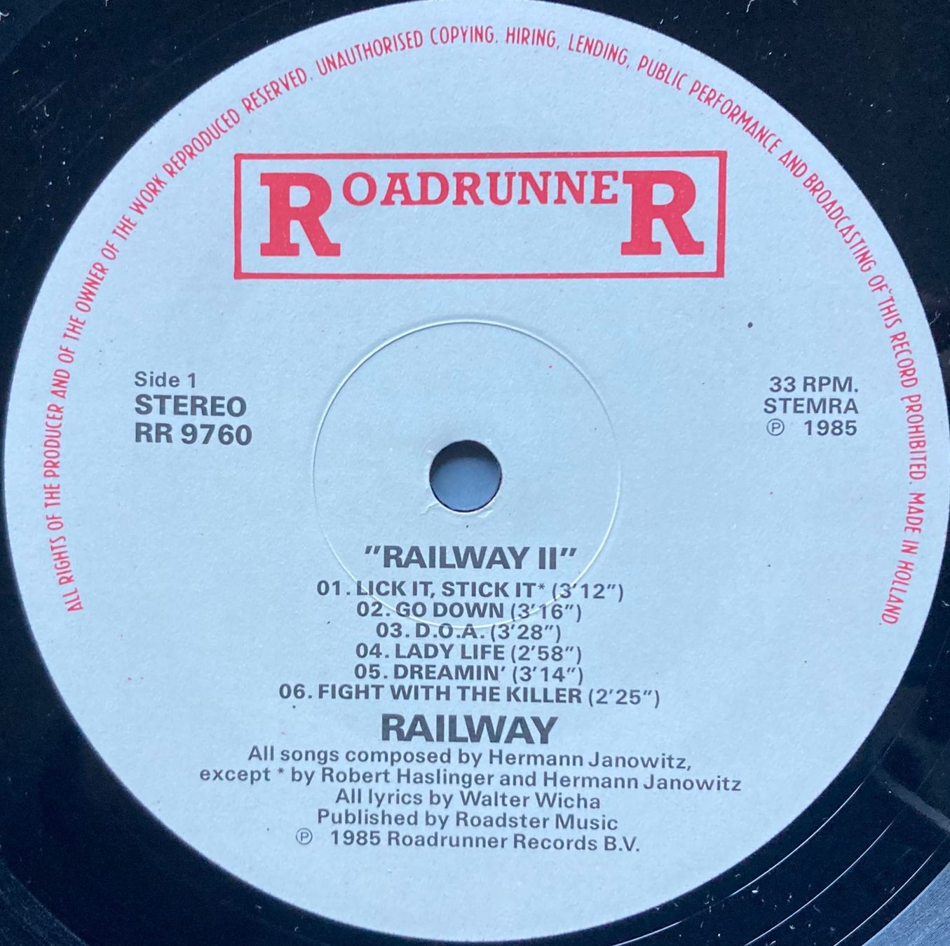 Vinyles: RAILWAY - RAILWAY II – D'occasion à Poliez-Pittet par Newtown-Records 2