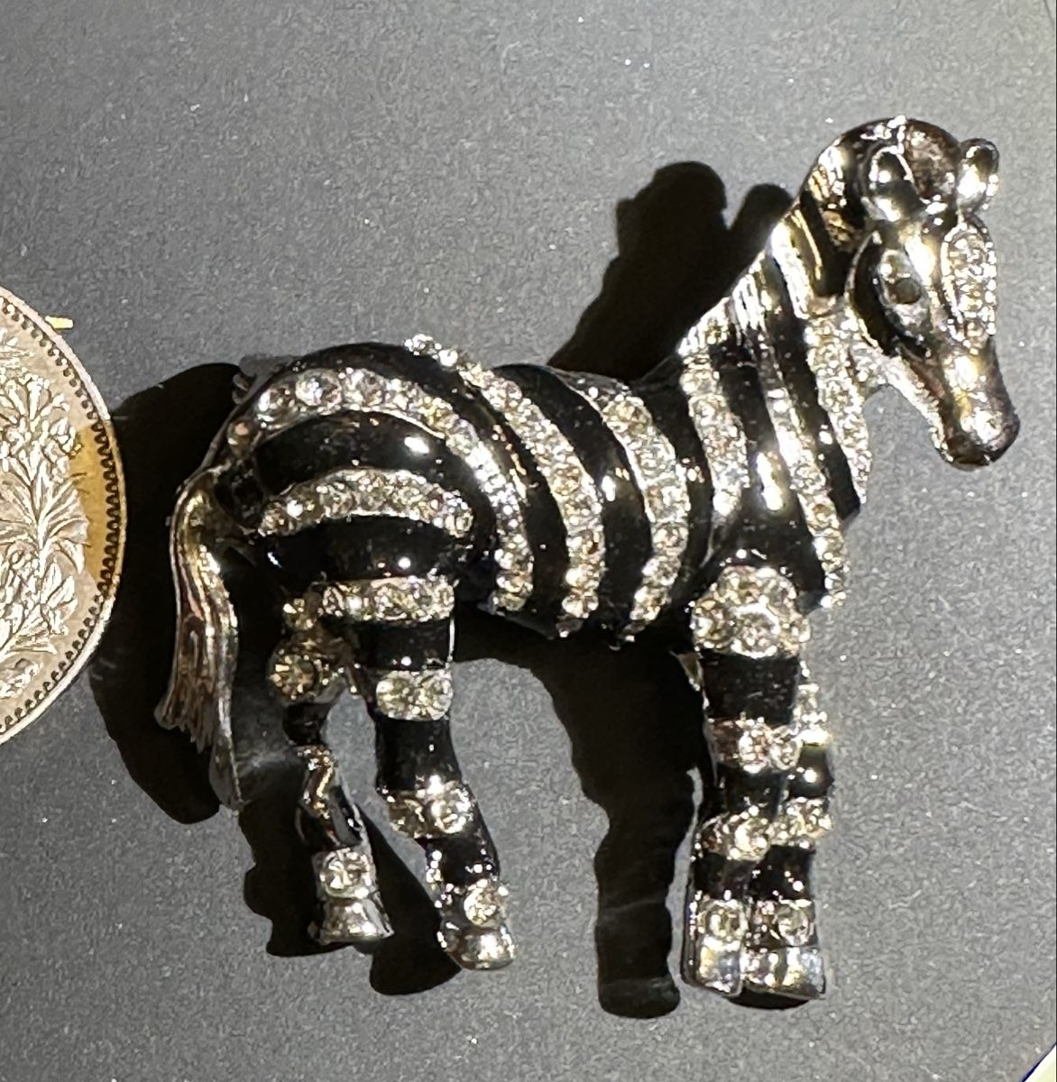 Spille & Fermagli: Brosche Zebra mit Strasssteinen – Nuovo (secondo la descrizione) da Trüllikon venduto da angela4444 5