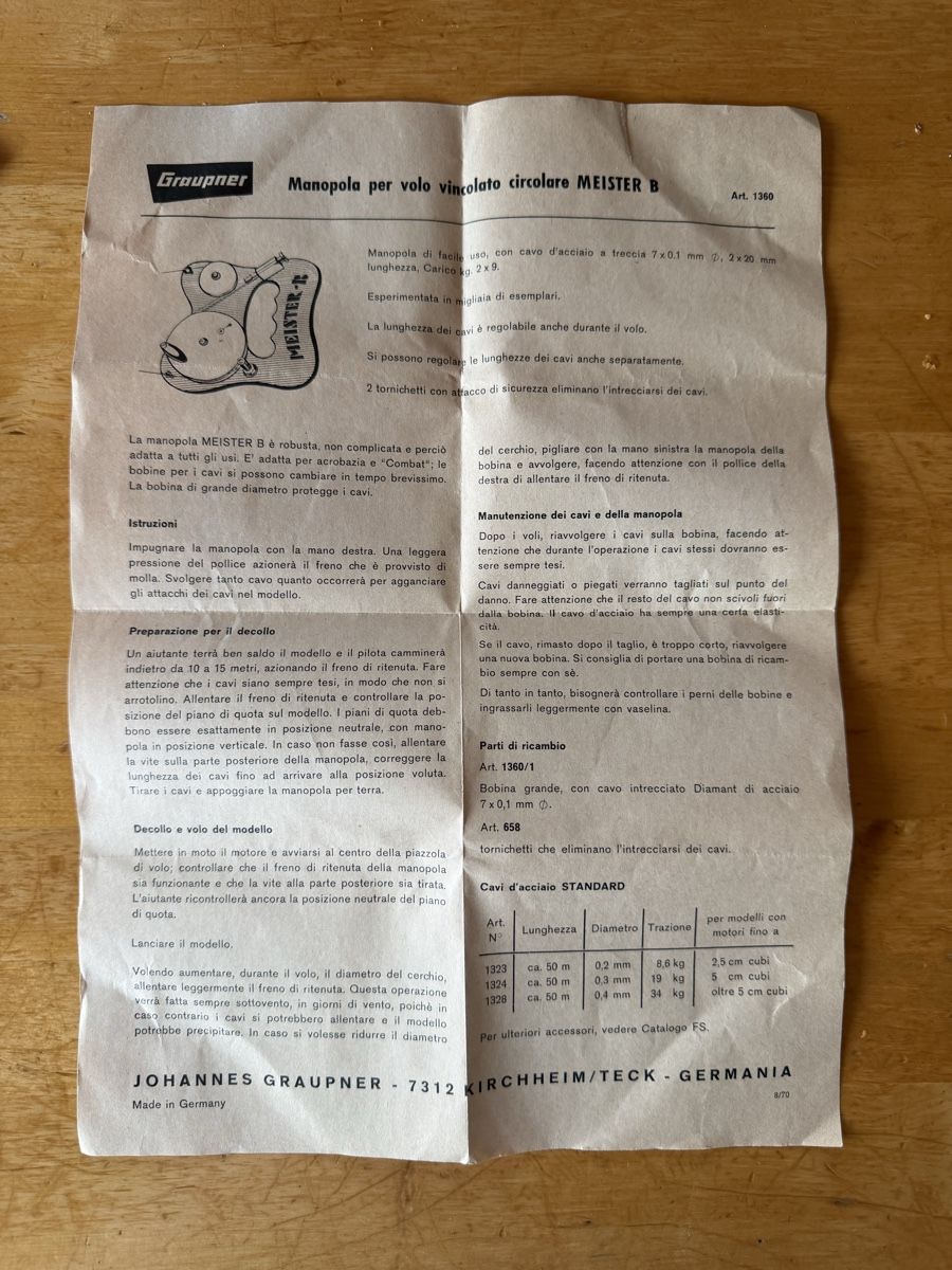 Spielzeuge: Graupner Master B nr1360 – Gebraucht aus St george von Fargot 5