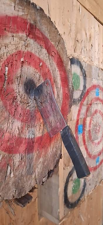 Spiele: Messerwerfen im Sägewerk / Wurfmesser – Neu (gemäss Beschreibung) aus Grünenmatt von Lerchholz 3