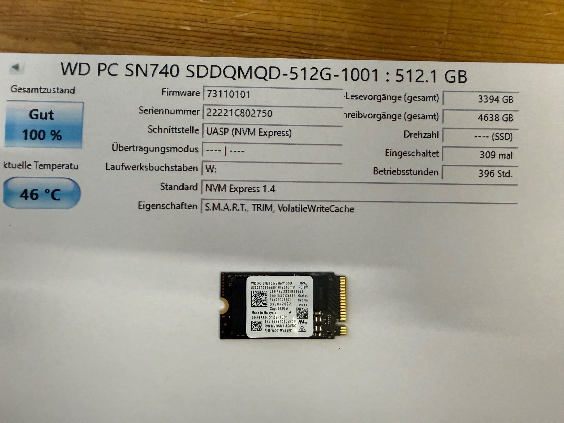 Intel Disques durs: Western Digital 512GB SSD – D'occasion à Siebnen par icrservicesolutions