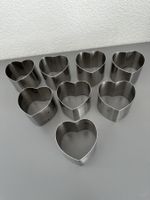 Herzausstecher Set, 8 Stück, Edelstahl, Top Zustand!