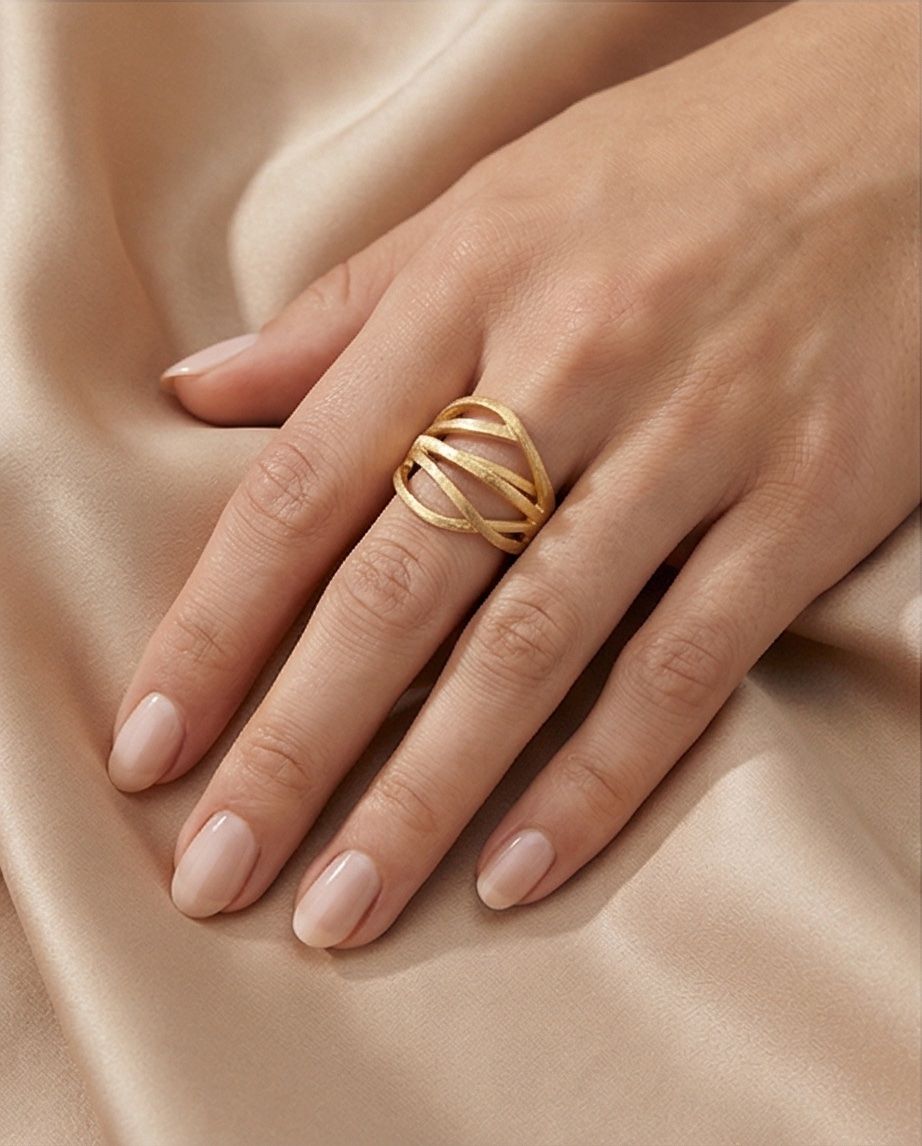 Anelli: Heideman ARCUS - Bague - gold-coloured-neuve – Nuovo e nell'imballaggio originale da Vuisternens-Romont venduto da gol_xp6p 2