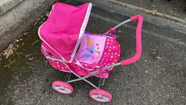 hauck Toys for Kids Puppenwagen pink mit Verdeck und Korb