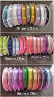 40 Satinband Rolle 9mm x 25m Bunt