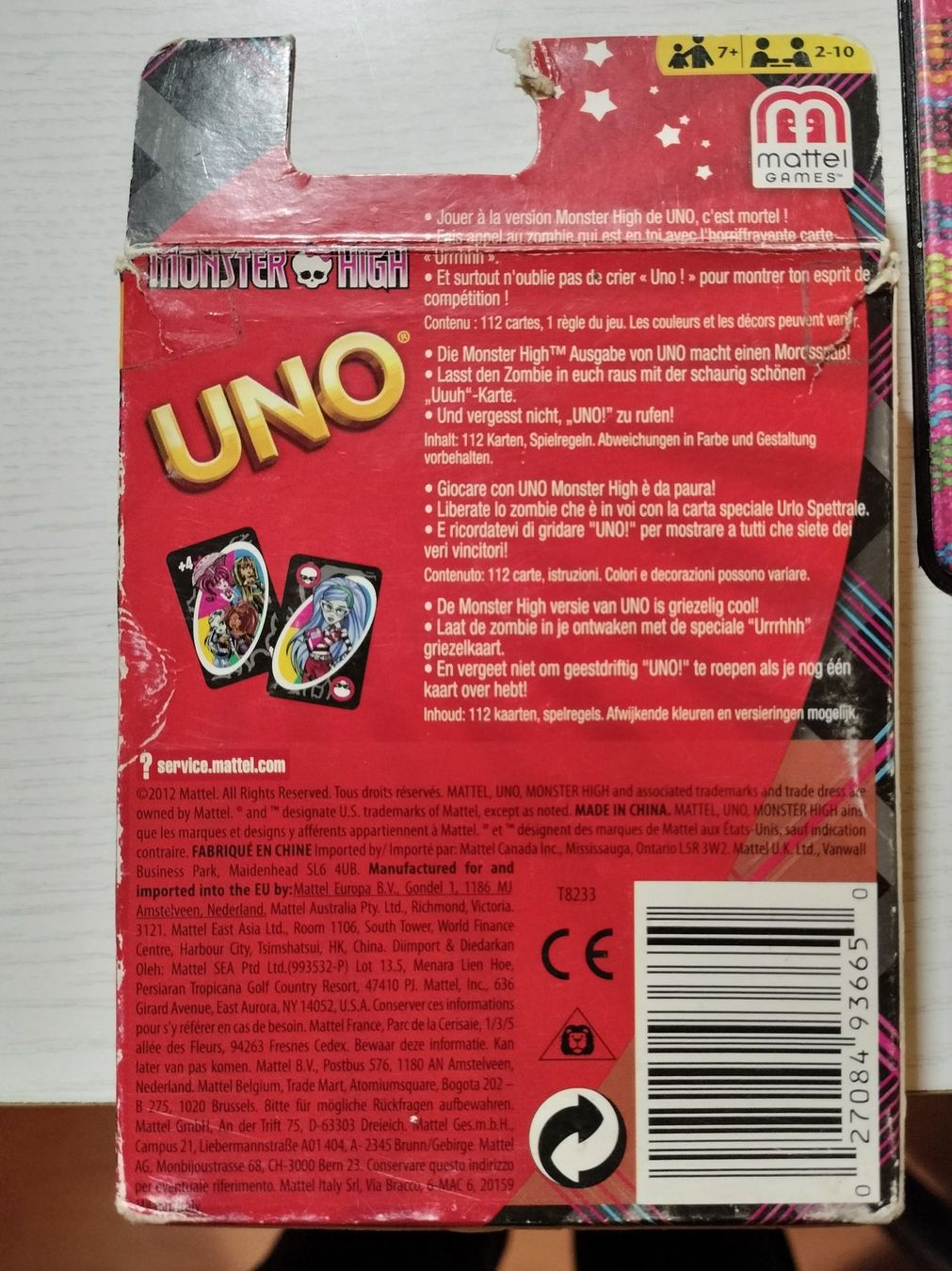 Mattel Giochi: Uno Monster High – Usato da Capolago venduto da sco_7ywt 1