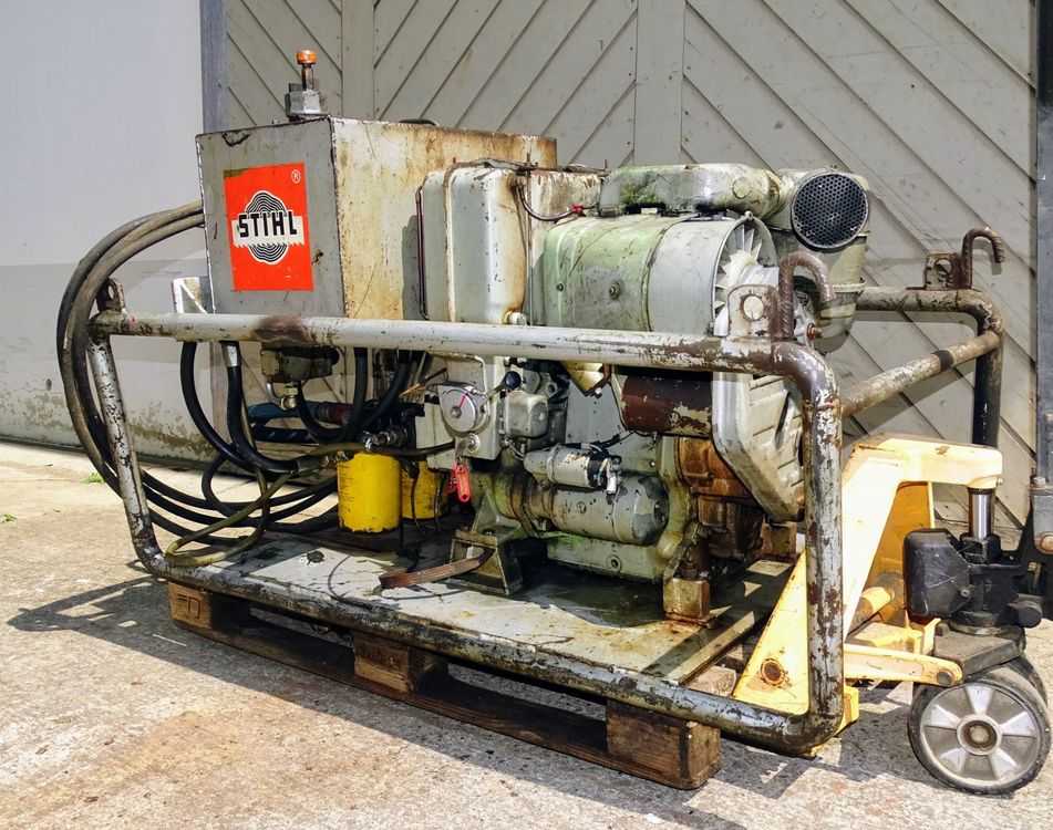 Deutz Standmotor Industriemotor Diesel mit Hydraulikpumpe