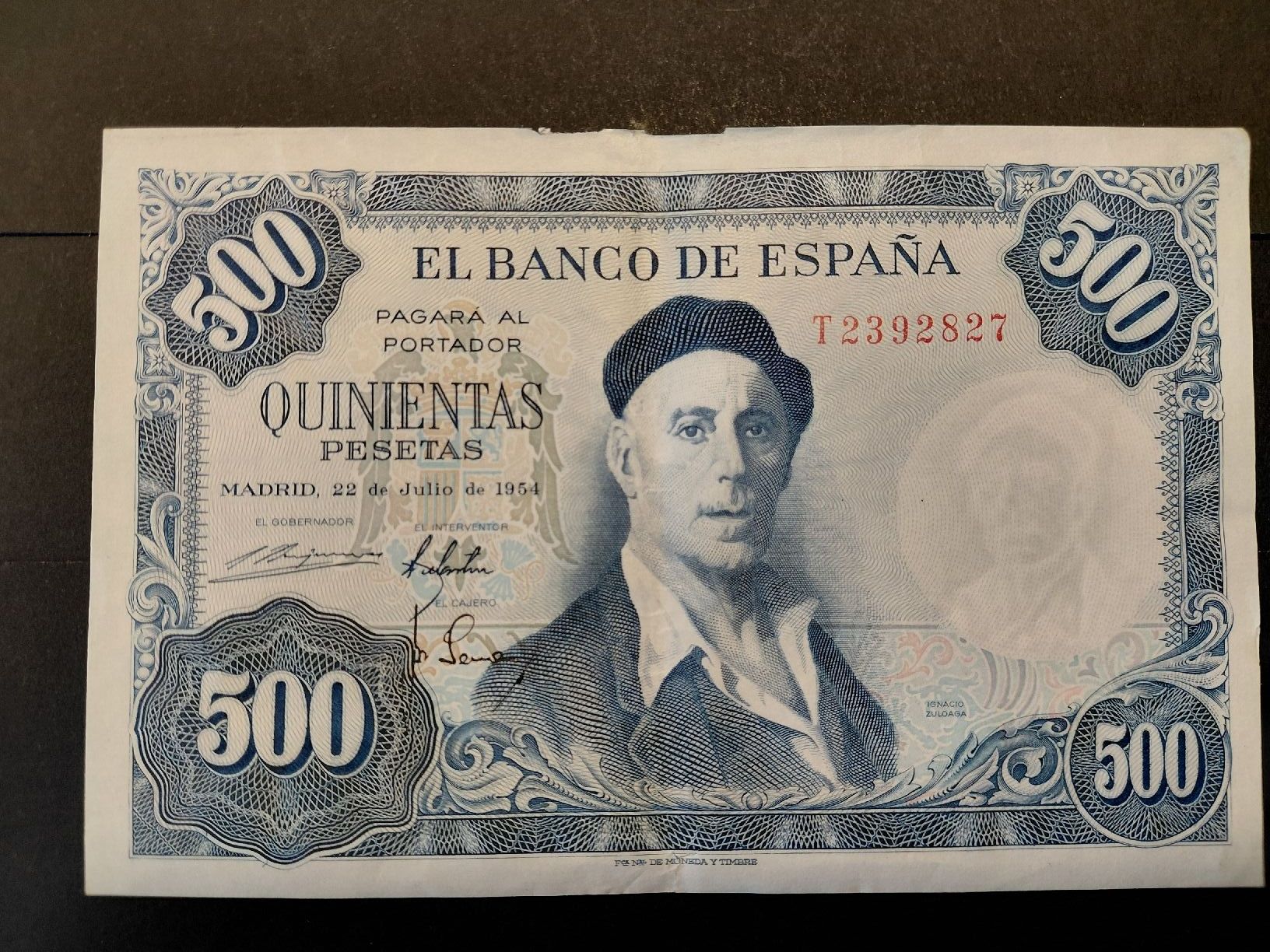 Banconote: Spanien 500 Pesetas 1954 – Usato da Bern venduto da scottie3014