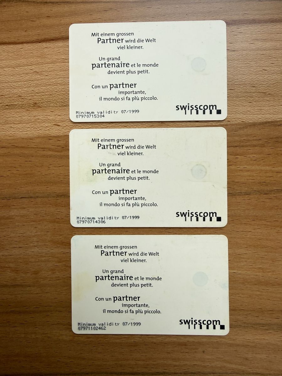 Swisscom Schede telefoniche: Taxcard Swisscom – Usato da Grenchen venduto da Bastet007 1