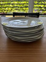 8 Teller Porzellan weiss  24cm Zustand gut