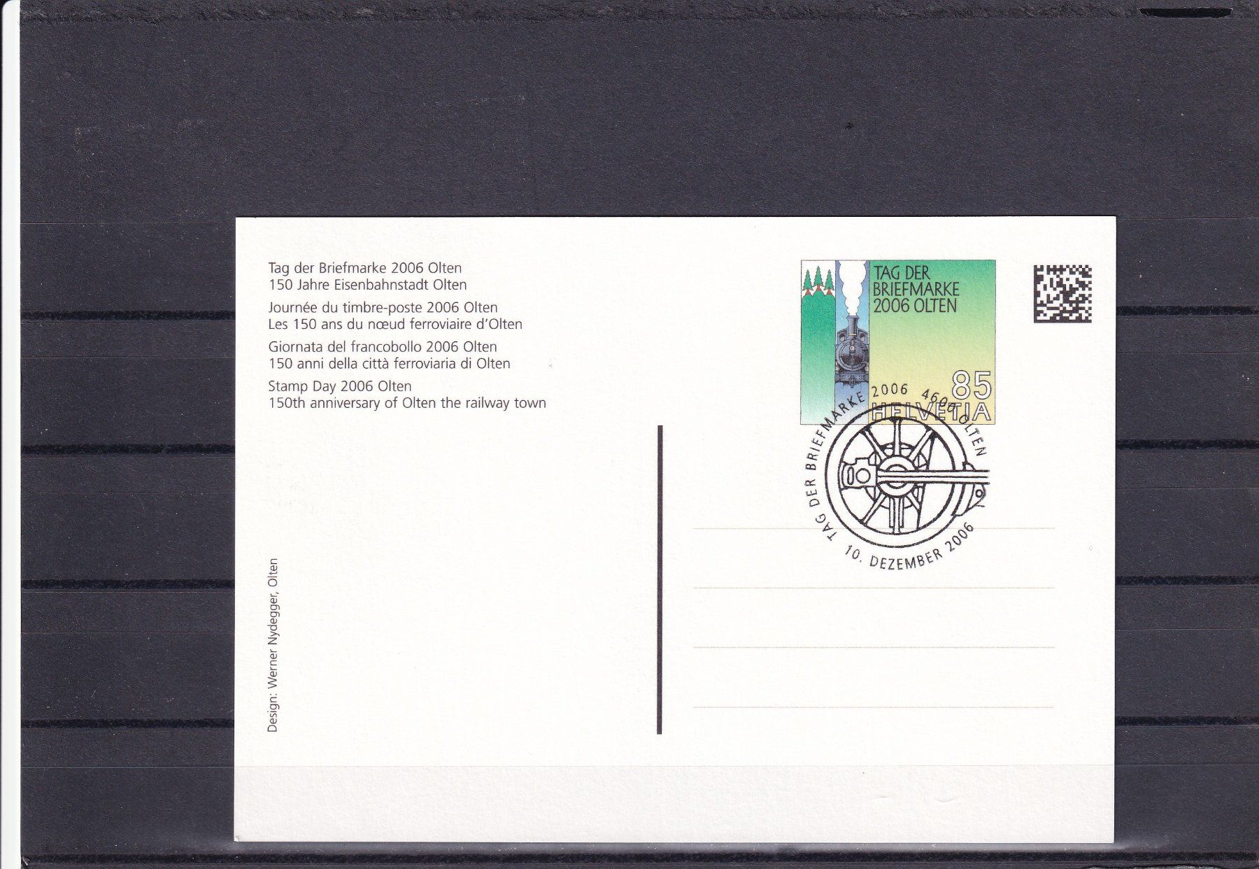 Tutti i francobolli: Tag der Briefmarke 2006 Olten 8.-10.12.06 – Nuovo (secondo la descrizione) da Birsfelden venduto da chr_yq2g