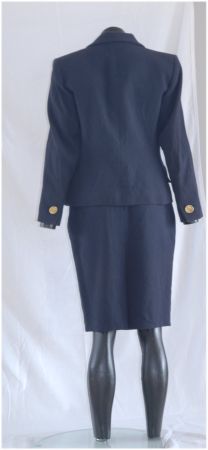 Tailleur classique bleu marine Yves Saint Laurent