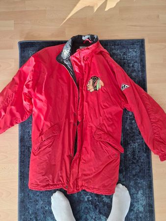 VINTAGE 90S APEX ONE NHL CHICAGO BLACKHAWKS WINTERJACKE L