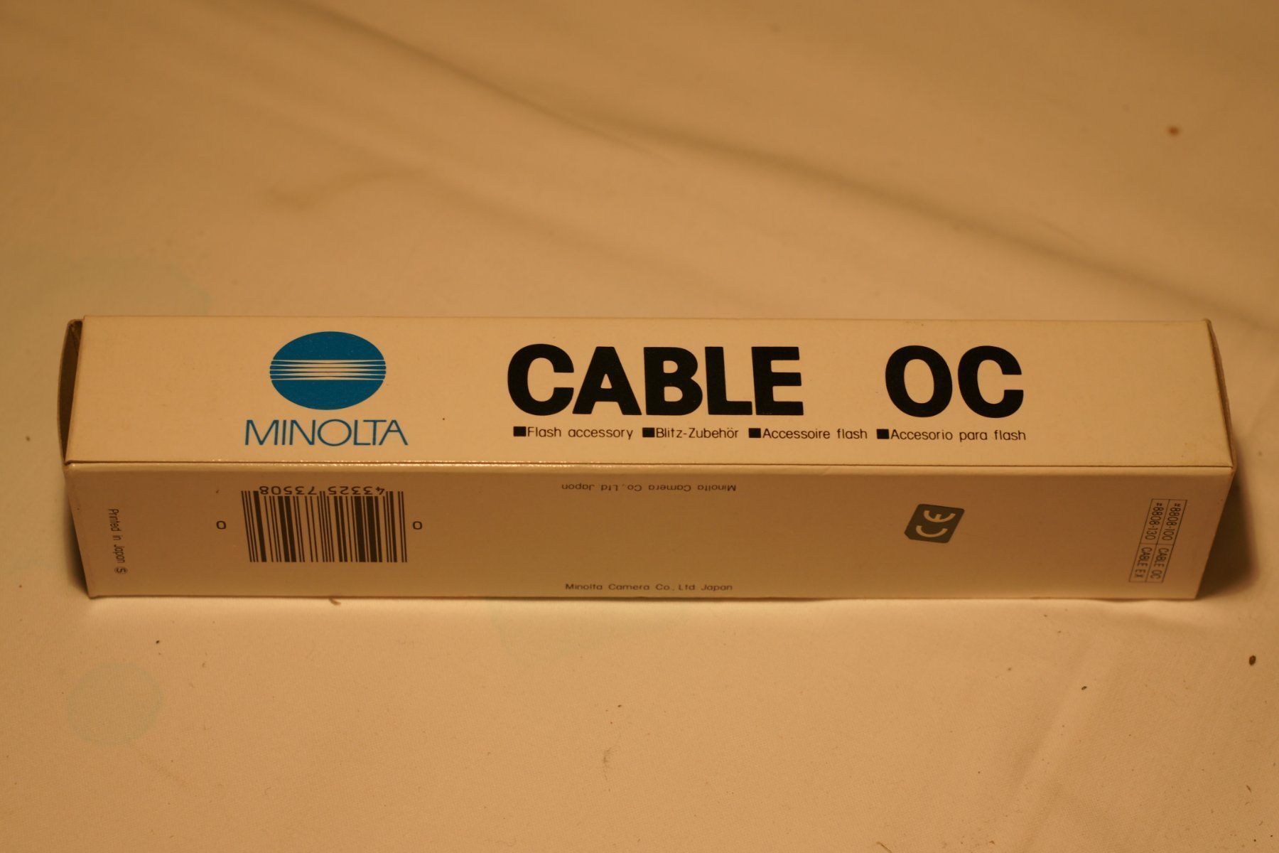 Minolta Fotocamera: Minolta Blitzkabel OC – Nuovo e nell'imballaggio originale da Oetwil a.d. Limmat venduto da Sibylle010