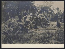 Fotografie 1. WK, Beisetzung eines abges