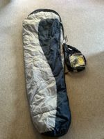 Mumien-Schlafsack blau grau ,gebraucht , sehr guter Zustand
