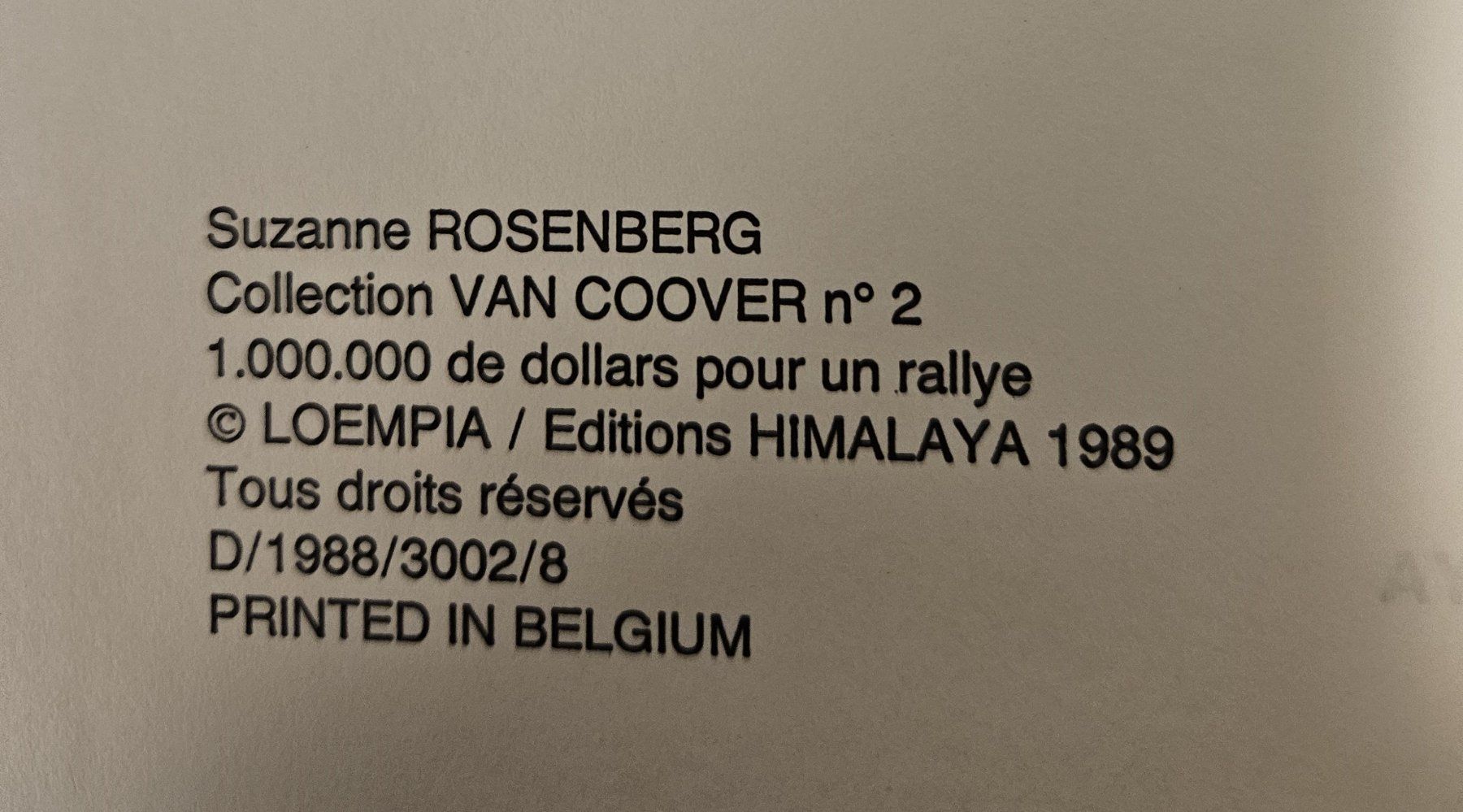 Fumetti: Van Coover N 2 E.O. (T.B.E.) 1.000.000 de dollars pour un ra – Usato da Prévonloup venduto da bitume1975 1