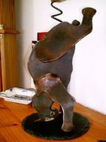 Rolf Knie, Eisenskulptur "Elefant" 10/20